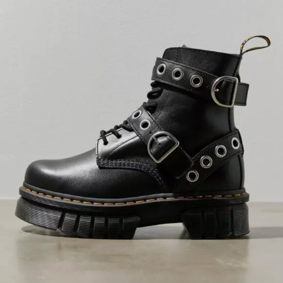 Dr. Martens Quad Neoteric Audrick Hardware Boots Leather Platform Nappa Lux US 5 - Picture 8 of 16